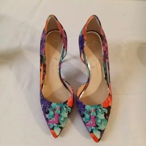 Jessica Simpson Floral Stiletto Heels Size 7